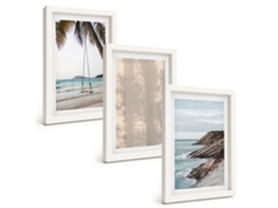 Composição De Quadros Areia De Verão, Vistas Para O Mar Espelharte (3 Peças 20x30 Cm)