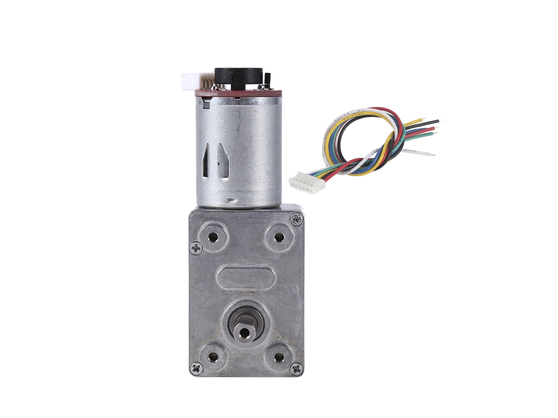 Motor Dc 12v De Gran Torque Com Redutor E Codificador Auto-bloqueio Forte 100rpm