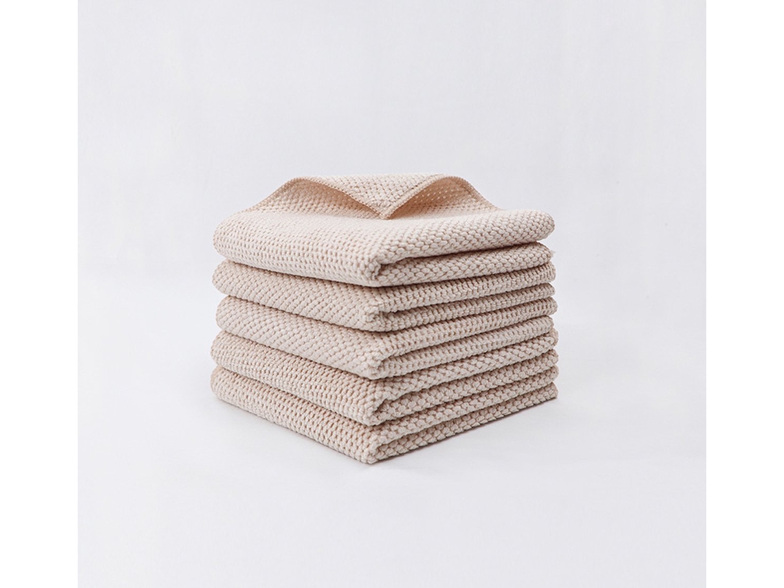 Panos De Limpeza Em Microfibra, 5 Unidades, 30 X 30cm, Alta Absorção, Sem Fiapos, Reutilizável, Para Carro, Uso Doméstico