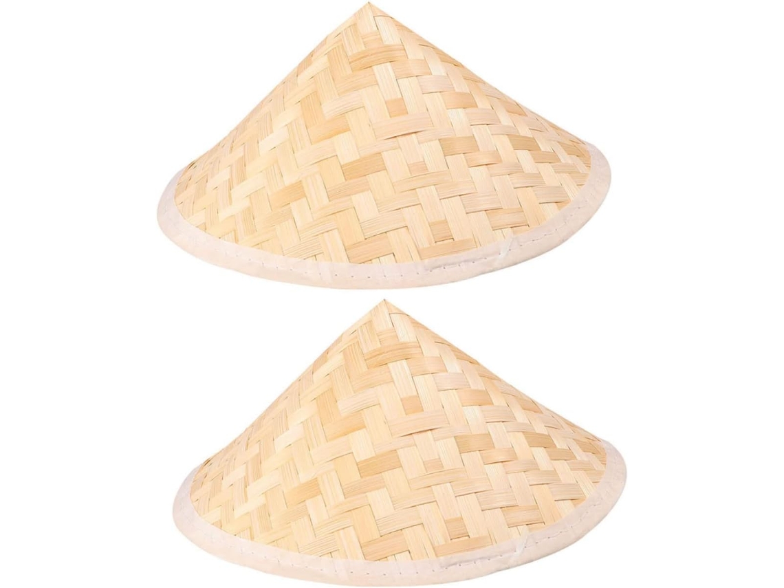 Chapéu Cônico de Bambu Infantil Colorido CHABERLU