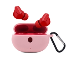 Capa De Silicone Para Beats Studio Buds Rosa Brilvibera