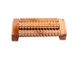 Lurelia Rolo De Massagem Para Pés, Reflexologia, Madeira, 15 X 7.8 X 3 Cm