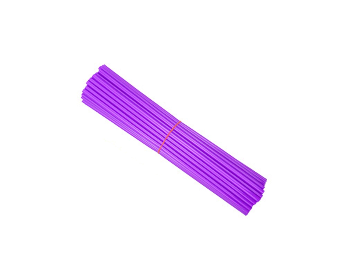 Capas de Raios Mali 72pcs 24cm Decorativas para Moto e Bicicleta Roxo