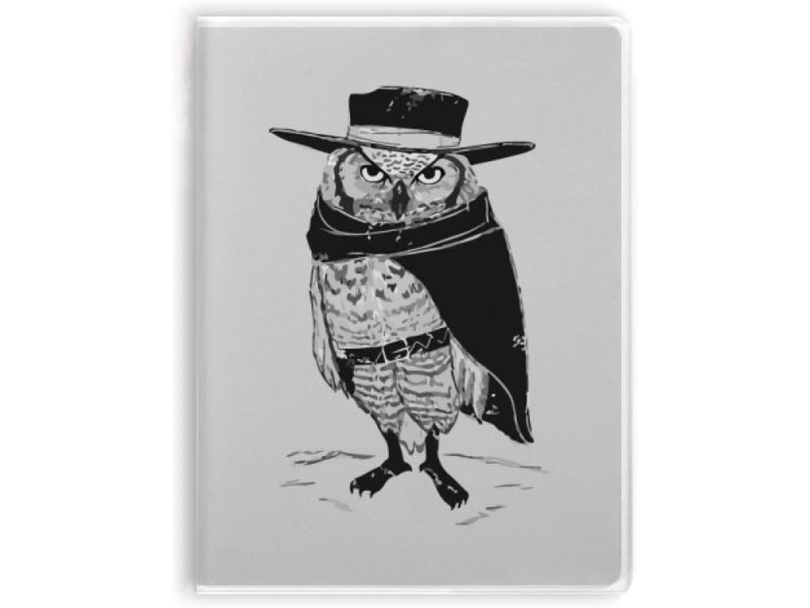 Carnet De Notas Com Sopa De Cobertura Em Forma De Hibou Et Oiseau