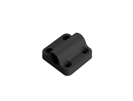 Ponte guia deslizante para tubo preto D16 POTTKER