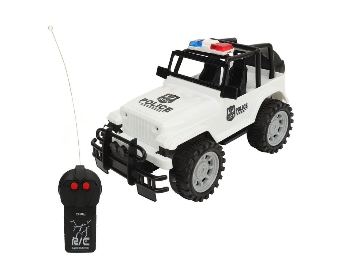 Ats All Terrain Remote Control Rc Car 27mhz 2 Canais Indestrutível Brinquedo de Corrida Branco