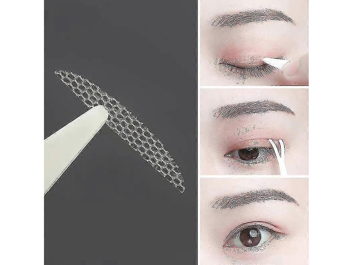 240pcs Fita de Pálpebra Dupla Invisível Adesiva Natural de Tecido para Maquiagem