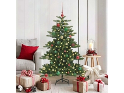Vidaxl Árvore De Natal Articulada Artificial Verde 150 Cm Pvc E Aço