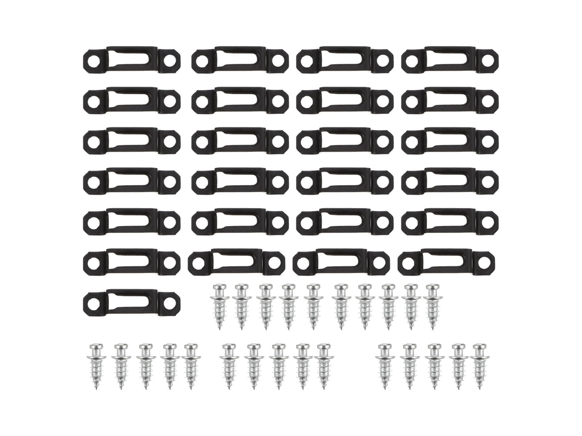 Conjunto De 25 Conectores De Aço Manganês Para Gabinetes
