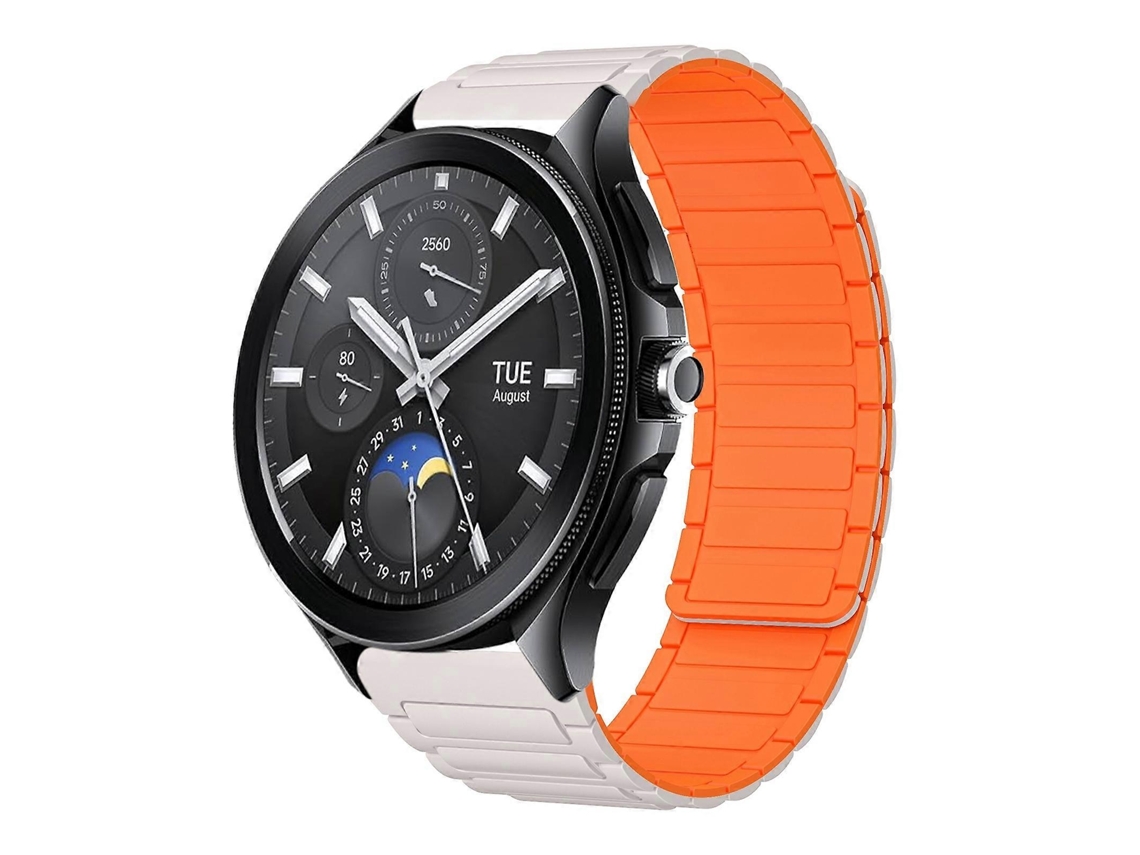 Pulseira De Silicone Magnética Em Formato De I De 22 Mm
