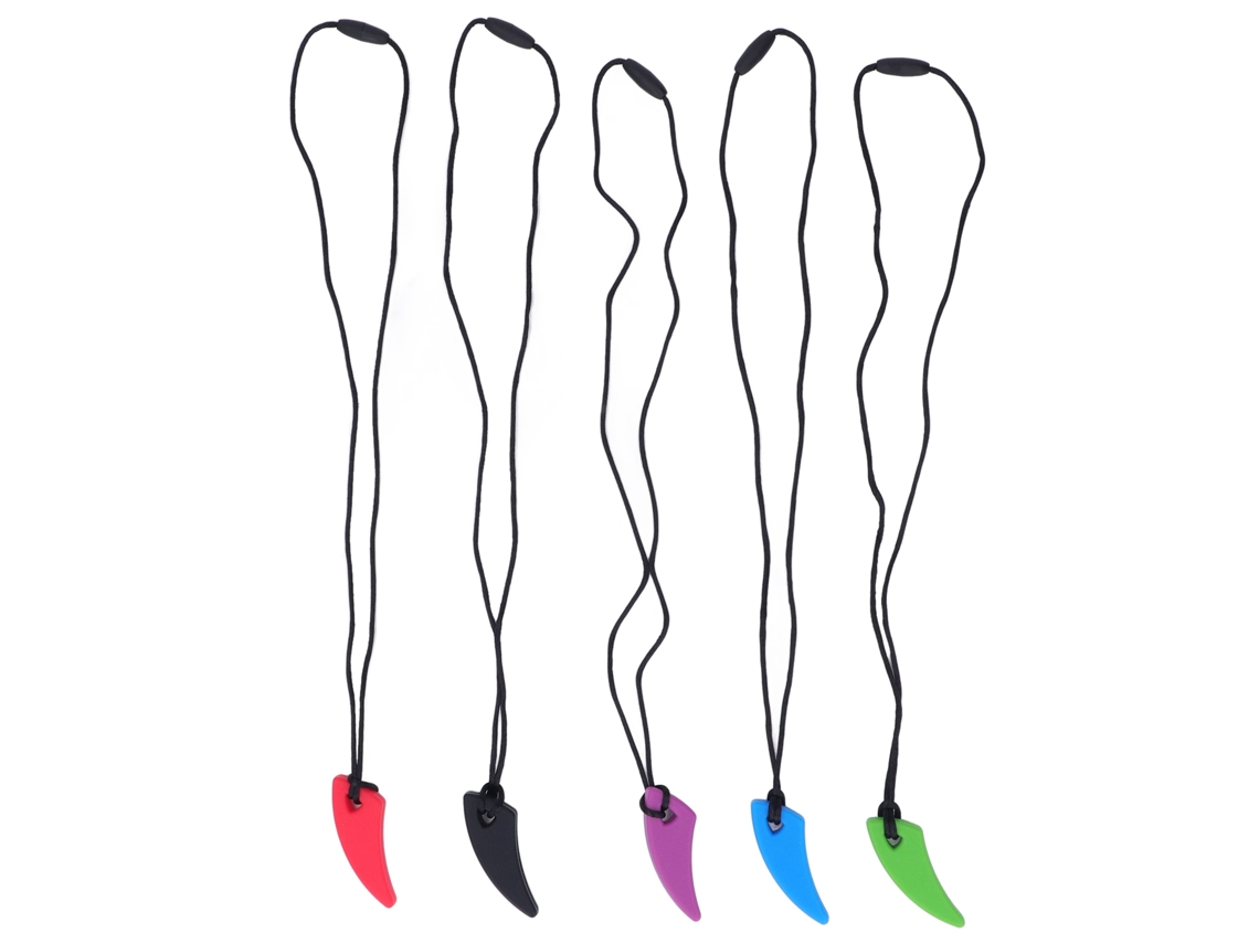 Mali 5pcs Colar Mordedor Silicone Sensorial Alivio Ansiedade Tdah Autismo Infantil