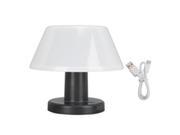 Lâmpada de Mesa Solar Externa Ipx4 Impermeável 4 Níveis de Brilho Luz Branca para Ambientes Internos e Externos