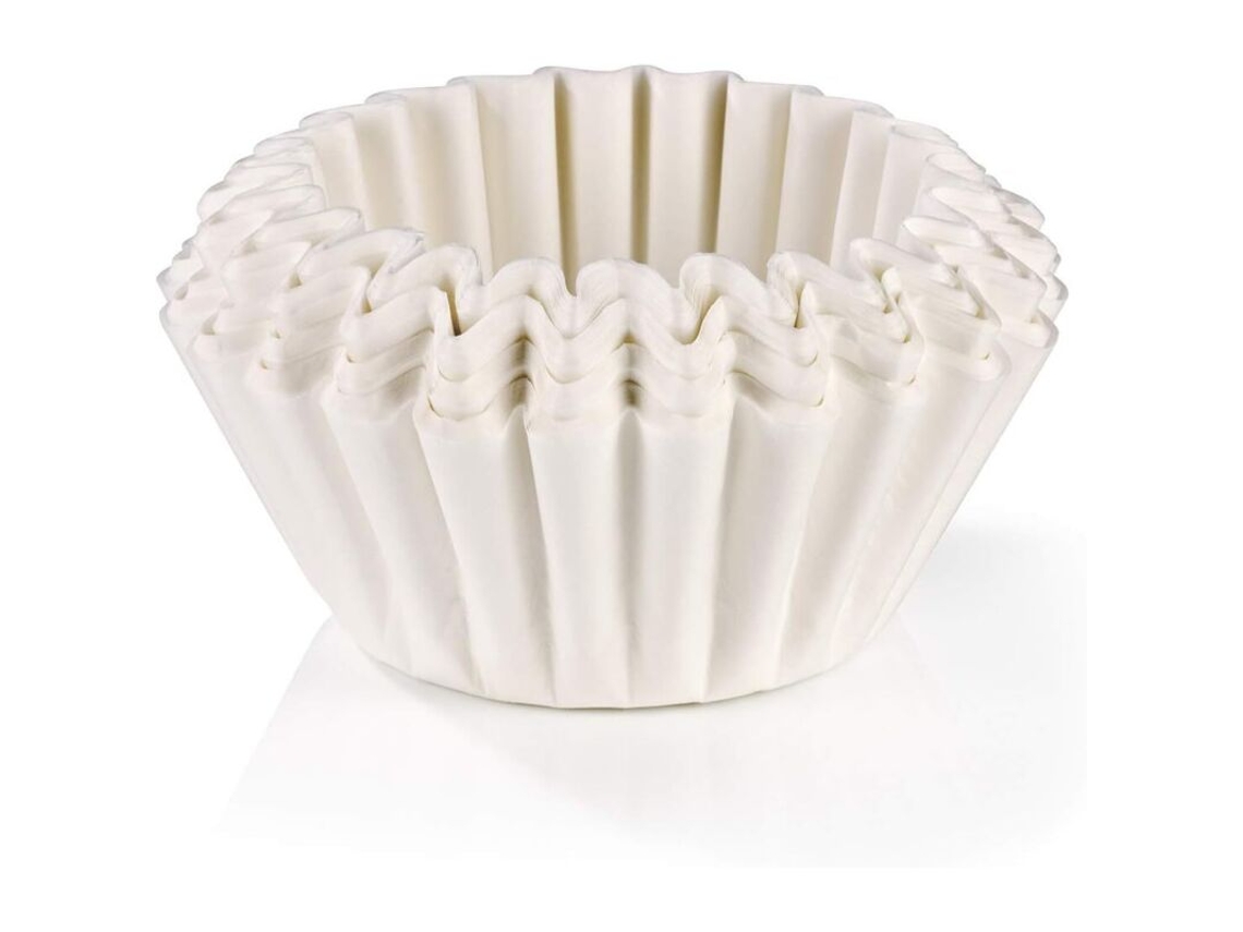 Embalagem Compatible With Pequena Com 100 Sacos De Filtro Universais Para Cesto Sabor Neutro, Filtros Papel Máquinas Café branco