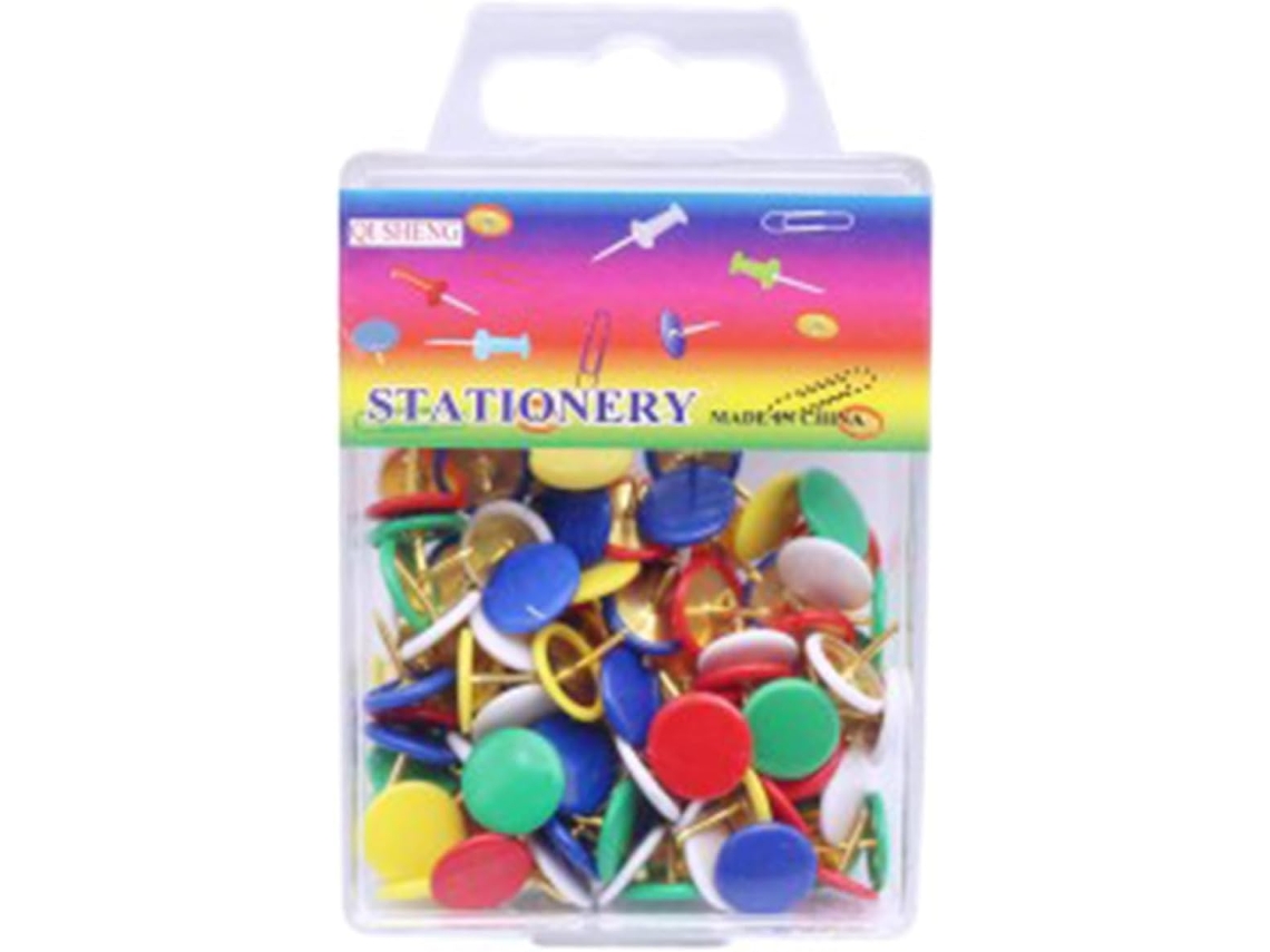 Cores 100 Unidades, Cores Arredondadas, Pinos Decorativos Para Cortiça, Mapas, Tachinhas Para Cortiça Parede