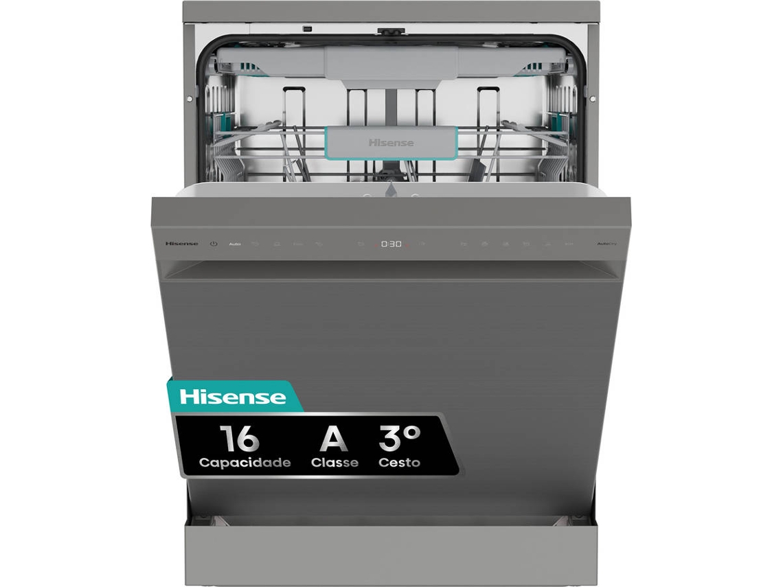 Máquina de Lavar Loiça HISENSE Serie Hi6 HS663A90XUK (16 Conjuntos - 60 cm - Inox)