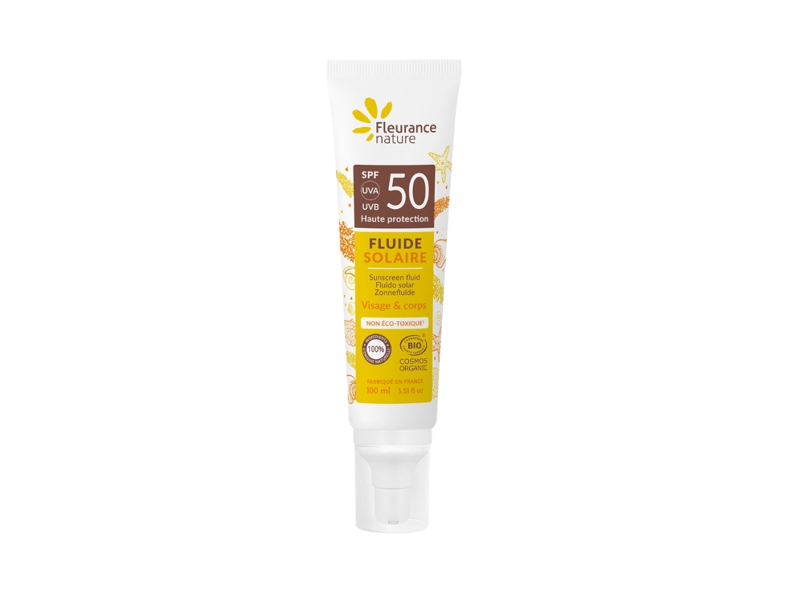 Fluido Solar Spf50 Corpo E Rosto Fleurance Nature 100ml