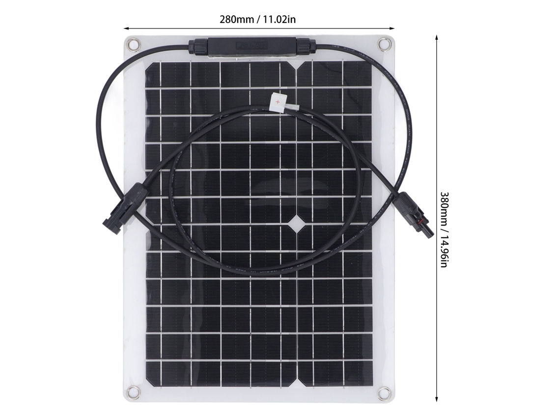 Kit De Painéis Solares Flexíveis E Compactos Laxiscreed Para Carregamento De Baterias Off-grid