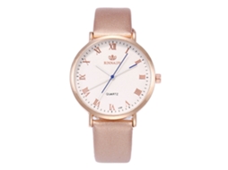 Reloj De Cuarzo Unisex Con Correa De Cuero Pu Zhoulianfa (oro)