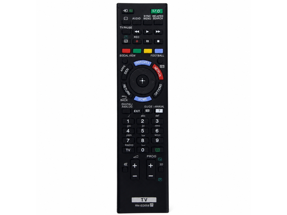 Comando À Distância Para Tv Compatível Com Sony Rm-ed058, Sem Configuração_zhd