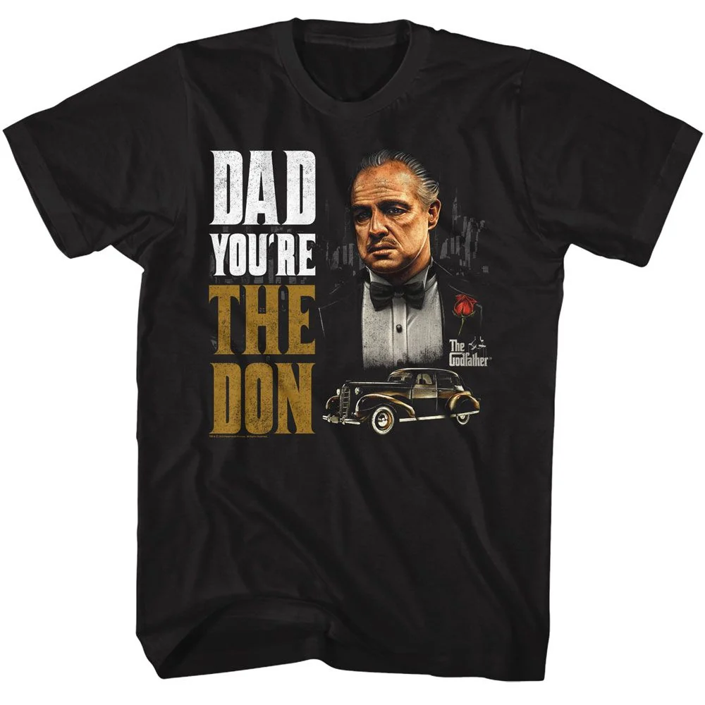 Rockinstone Godfather Movie Dad You're The Don Black Adult T-shirt Size:xxl