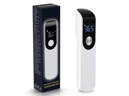 Termômetro Infravermelho Sem Contato com Alarme de Febre, Tela Lcd, Leitura Instantânea, ℃/℉, Termômetro Digital X001 (branco)