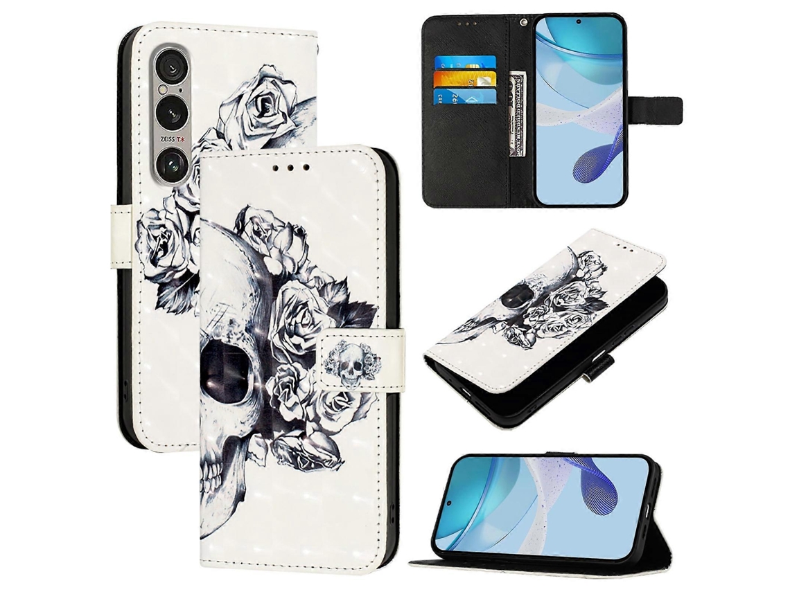 Capa De Celular De Couro Com Flip Horizontal E Pintura 3d