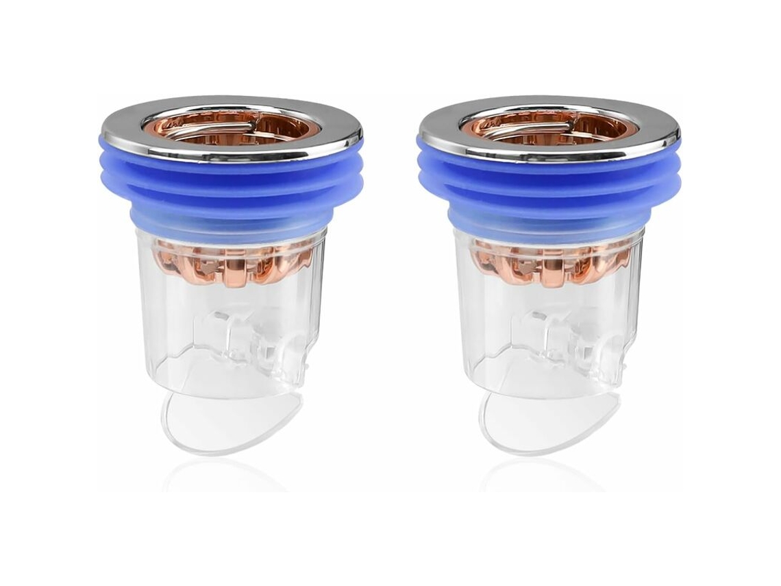 Kit com 2 tampões AQUAFORGE para Ralos de Chuveiro, eliminador de odores