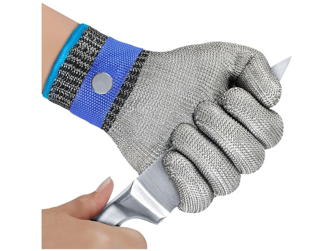 Luvas Resistentes A Cortes, Luvas De Trabalho, Proteção De Cozinha Para Filetar Peixe, Cortar Carne, Mandolina, Ostras E Trinchar(2 X G)
