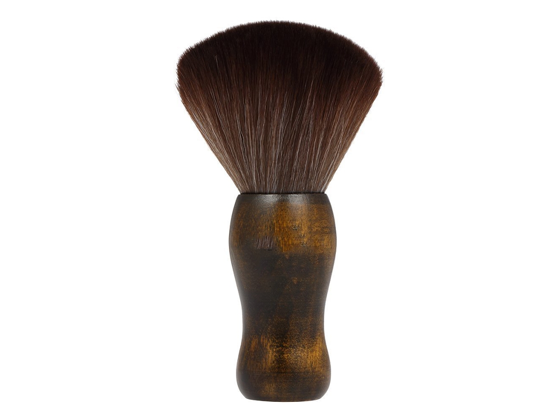 Pincel De Fibra Com Cabo De Madeira Para Corte De Cabelo Profissional