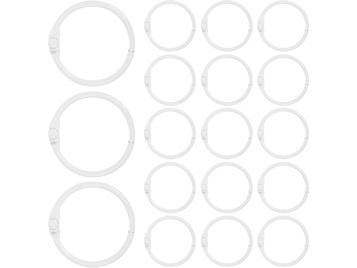 Anéis De Metal Zerodeko Encadernação, 25mm, 80 Peças, Prendedores Fichas, Organizador De Fichários, Ideal