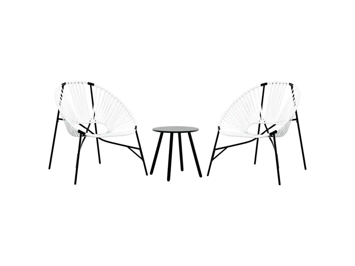Garden Chair Set, Garden Chair Sets Vidaxl Branco Rattan / Vime (n/a)