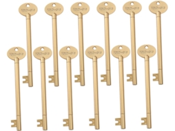 Conjunto De 12 Canetas Gel Portáteis Em Formato Chave, Feitas Plástico