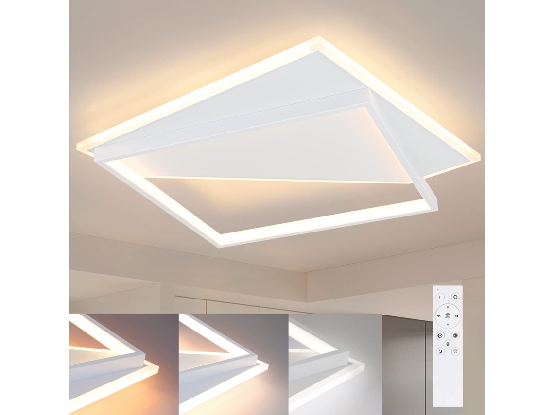 Zmh Luminária De Teto Led Moderna Com Controle Remoto E Mudança De Cor