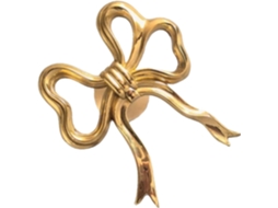 Ganchos De Cortina Em Latão Dourado Com Laço, Design Elegante Suporte