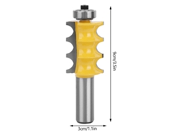 Broca Router Mola Tripla Radius 3/16" 1/2"