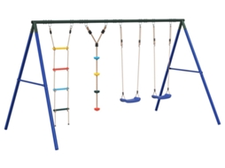 Outdoor Swing Set, Outdoor Swing Sets Vidaxl Multicolor Aço (n/a)