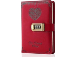 Diário De Couro Com Cadeado Para Meninas Caderno Secreto Fofo Com Cadeado De Senha Para Mulheres E Adultos B6 Claret B6 Brilvibera