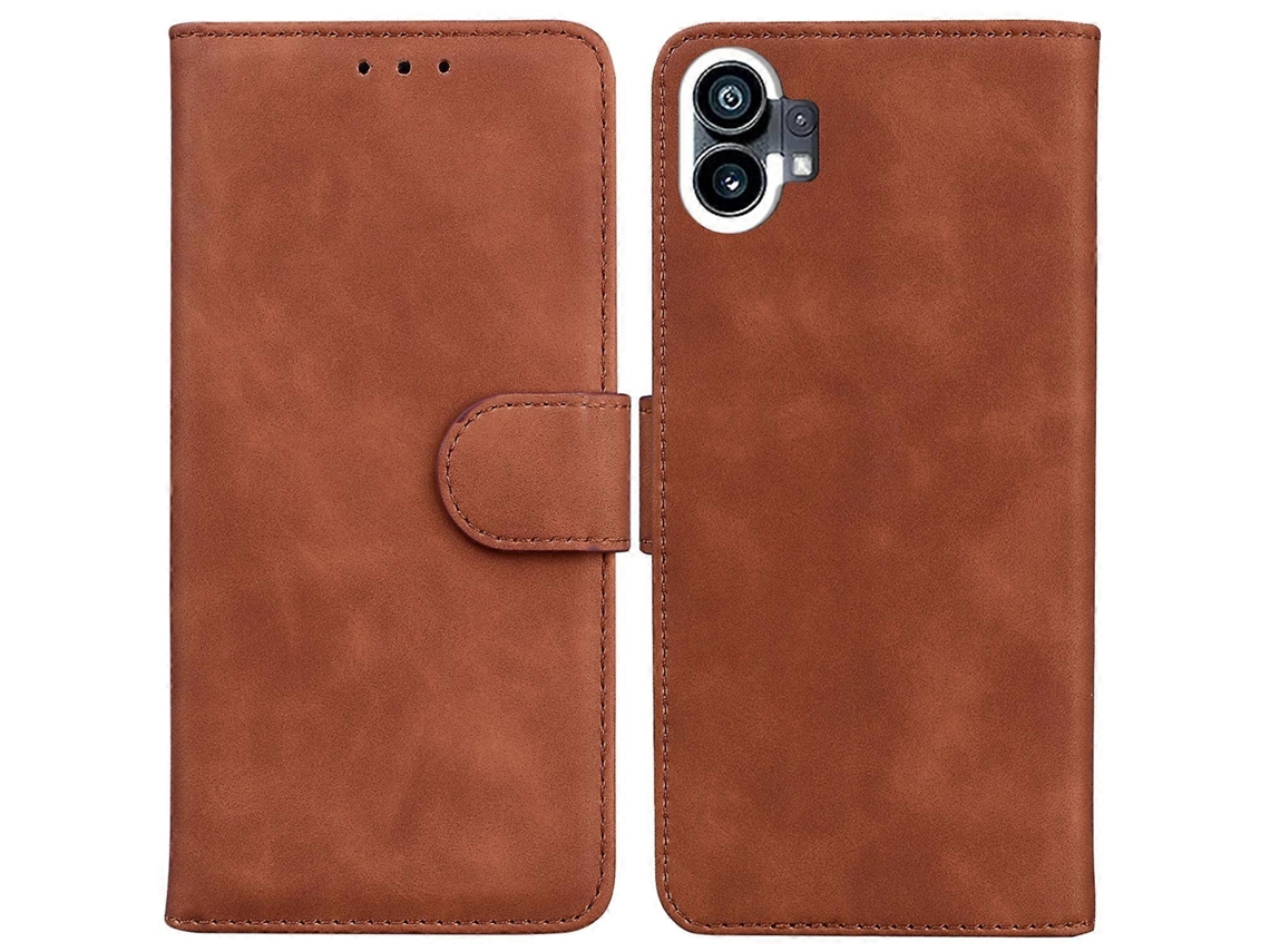 Capa De Celular Flip Em Couro Sintético Com Toque Suave E Cor Pura Para Celular.