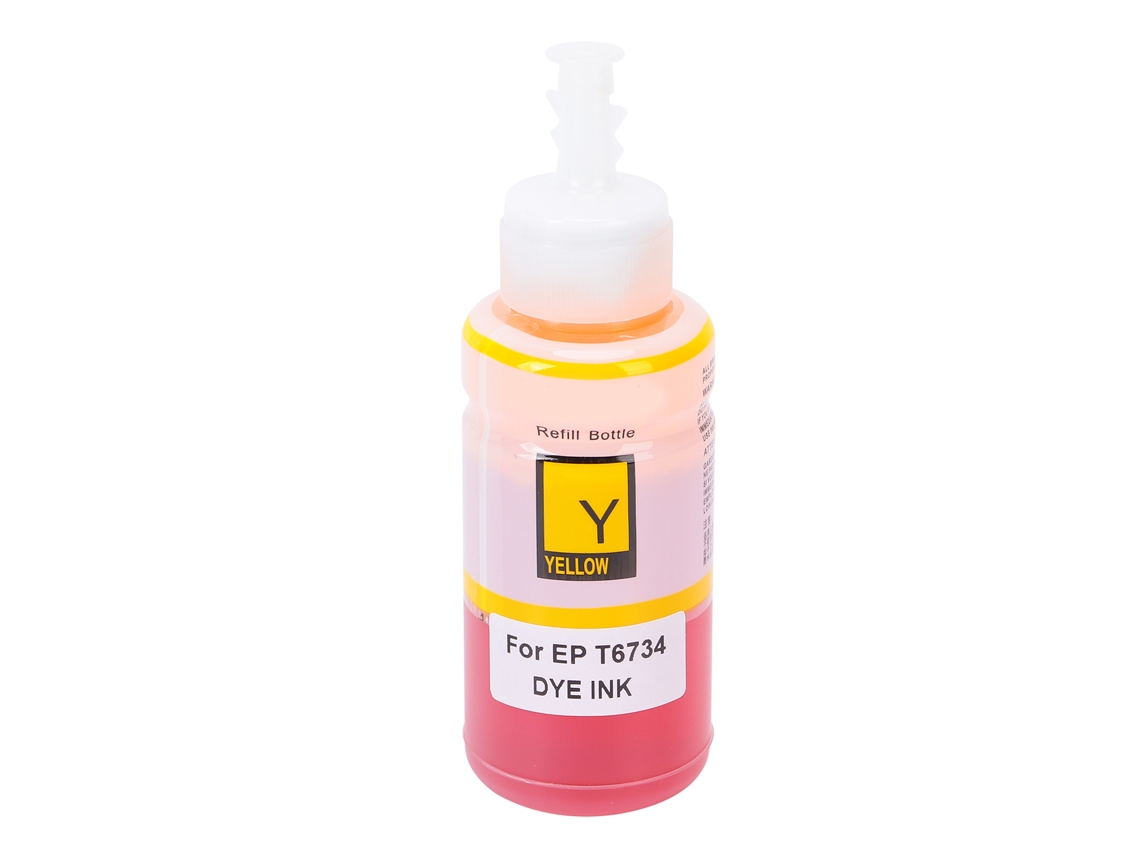 Tinta De Reemplazo Dye Para Impresora Inkjet Color Amarilla Sellado Bueno Almacenamiento Conveniente