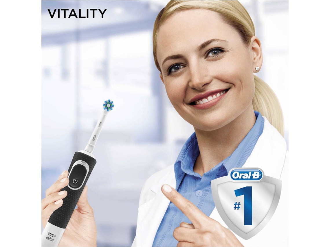 Escova de Dentes Elétrica ORAL-B Vitality 100 Cross Action Preto