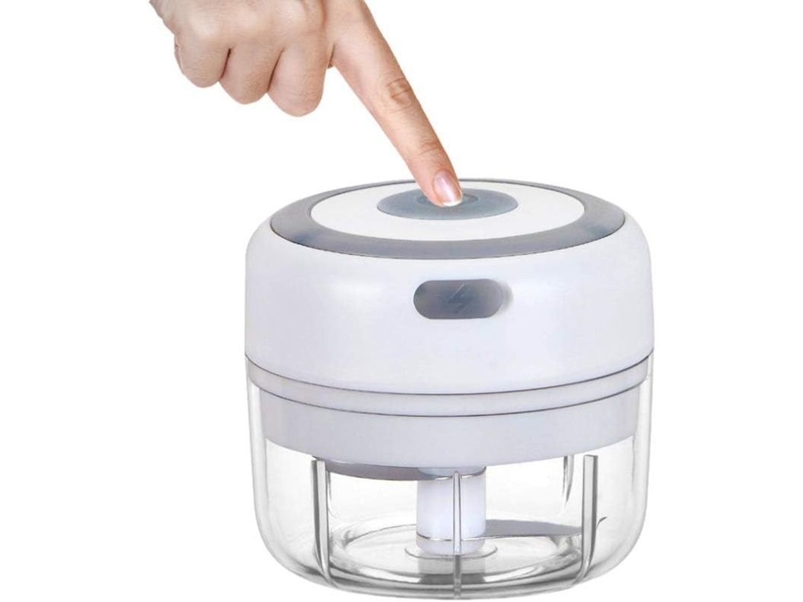 Picadora de alho elétrica, portátil, USB, segura, para alimentos e cebolas S/MARCA