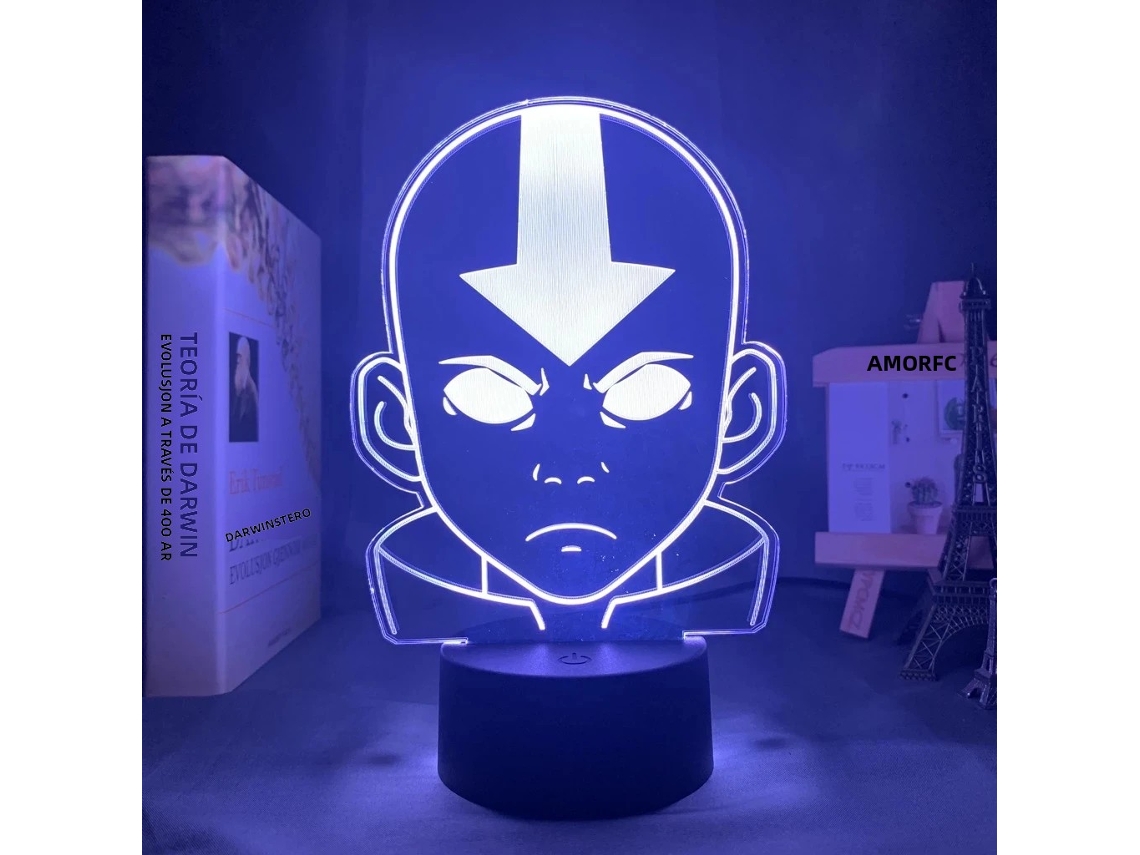 Luz Led 3d Anime Avatar: a Lenda de Aang MDUG (estilo 1)