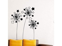 Adesivos de parede de flores DIY para decoração de casa, quarto infantil, sala de estar, decoração de fundo de parede, tamanho 30 x 34 cm.