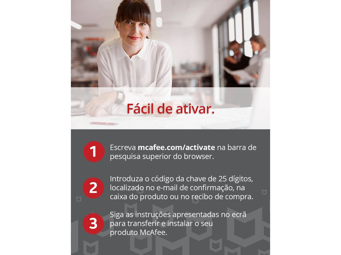 Software MCAFEE AntiVirus Plus (10 Dispositivos - 1 Ano - PC, Mac, Smartphone e Tablets - Formato Digital)