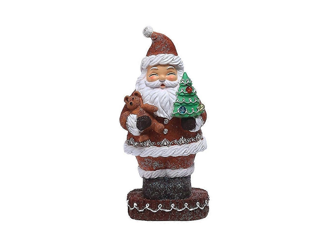 Decoração De Festa Com Árvore De Natal Feliz Natal, Biscoito De Gengibre Velho Com Luzes Presente Hengjian