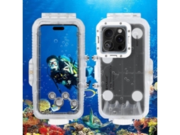 Capa à Prova D'água Puluz para iPhone 16 Pro, até 40 Metros CHARM