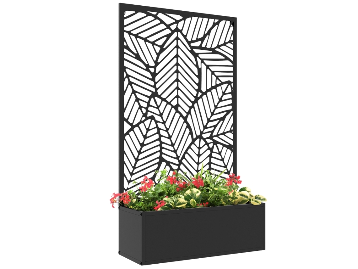 Floreira com Tela de Privacidade BAGOLY para Plantas Trepadeiras 61 cm x 23 cm x 113 cm