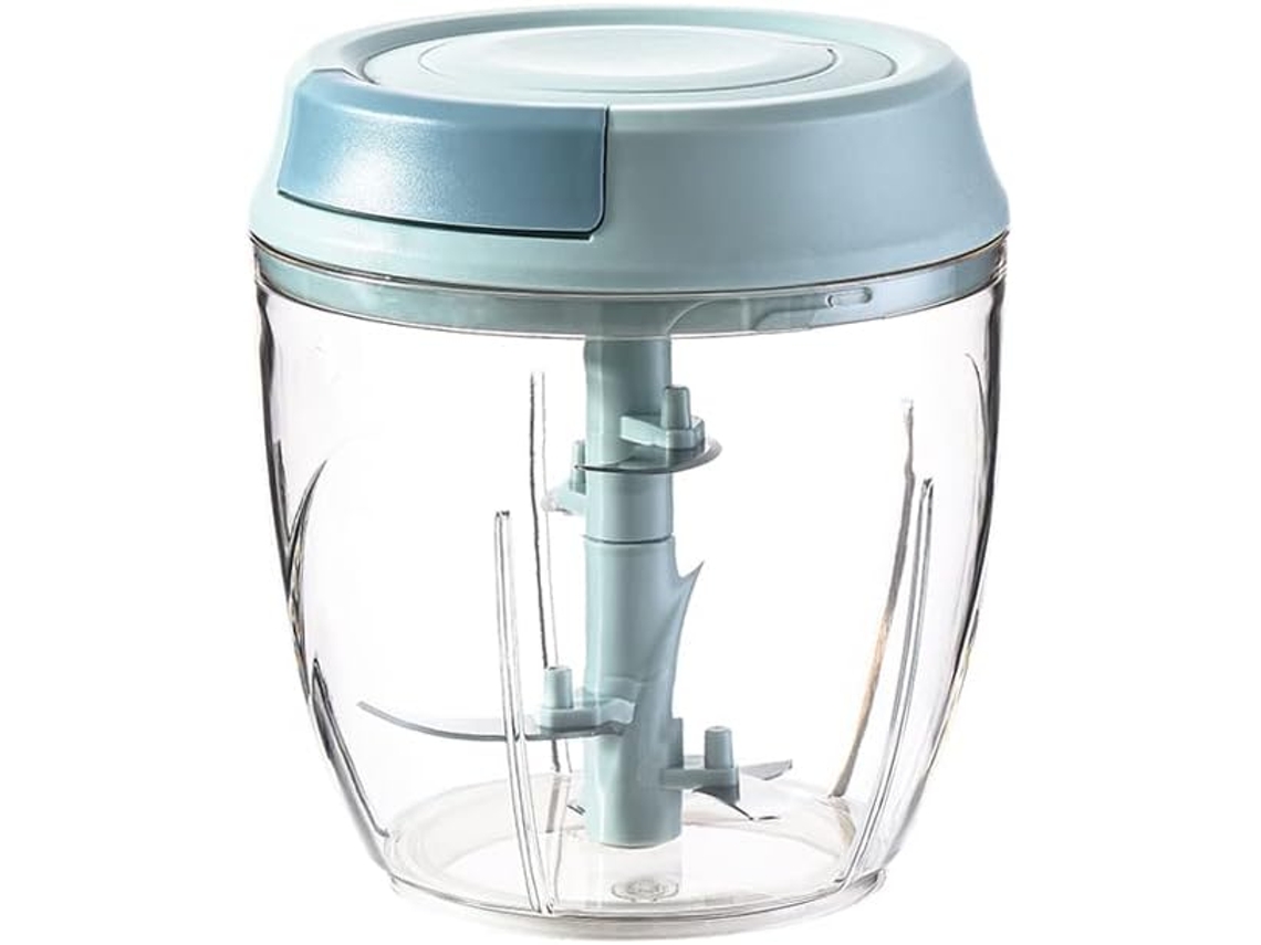 Picador Manual, 1000 Ml 5 Lâminas De Aço Inoxidável, Picador De Cebola Aquaforge