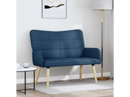 Vidaxl Sofá Para 2 Pessoas Azul 115 X 61 X 87 Cm Tecido