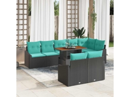 Vidaxl Conjunto De Sofá De Jardim 9 Unid. 8-número De Lugares